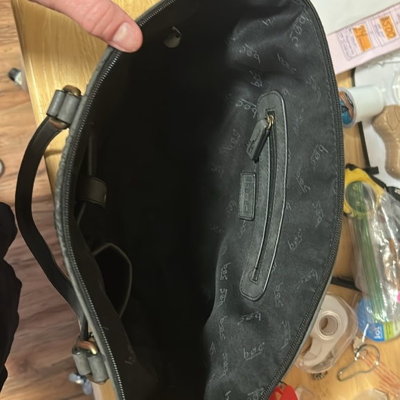 B.O.C. | Large Marbled Gray Suede Tote - Picture 6 of 11